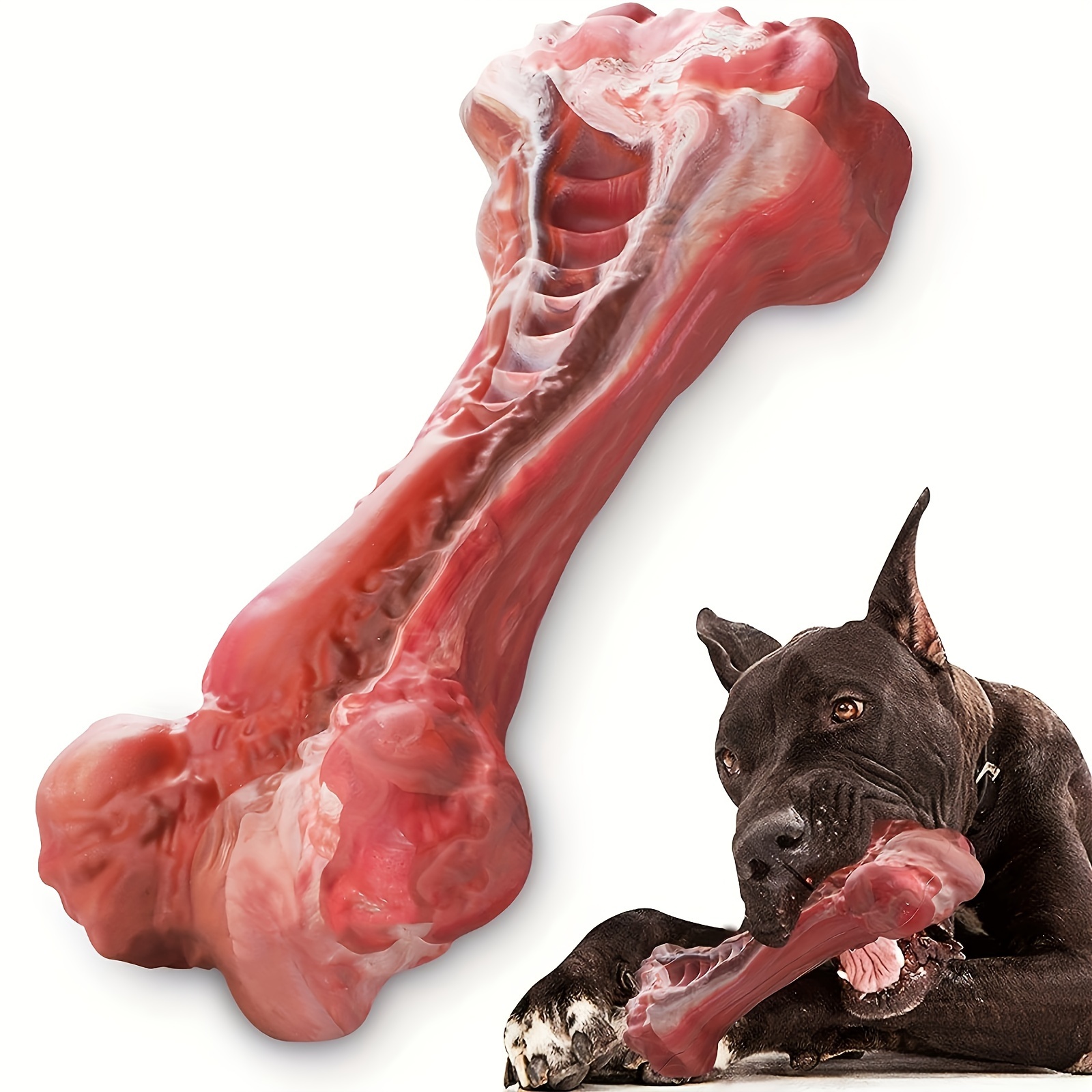 Indestructible Dog Chew Toy - لعبة عض للكلاب من السيليكون، مصنوعة