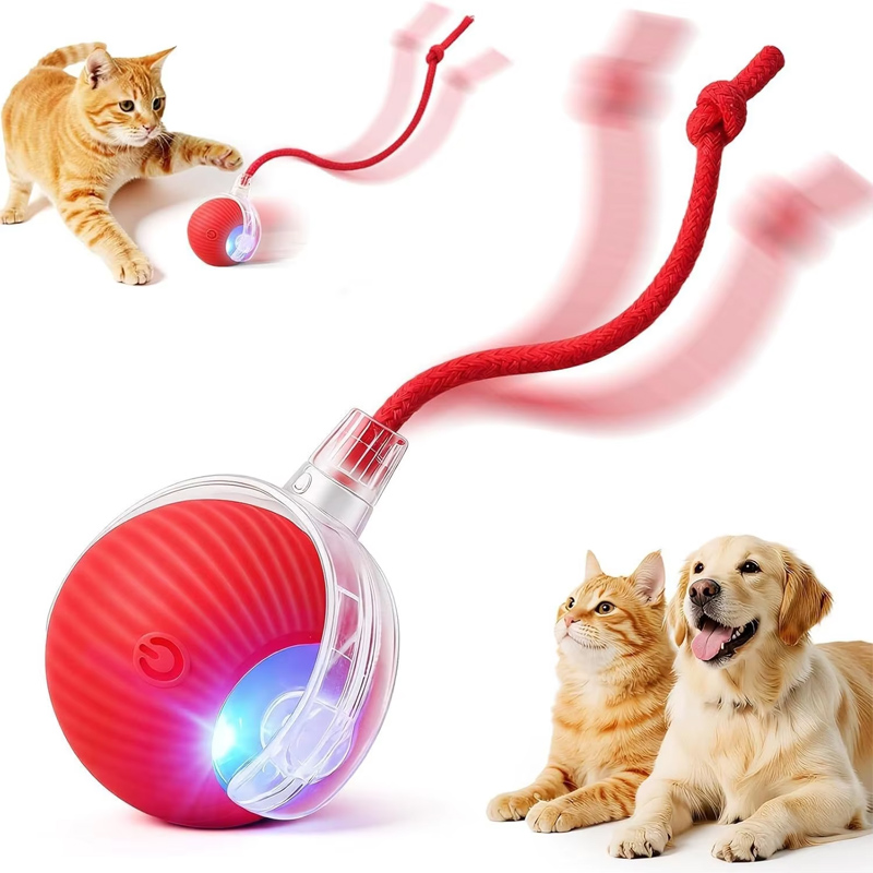 Automatic Moving Dog Ball - لعبة كرة تفاعلية جديدة للكلاب، كرة