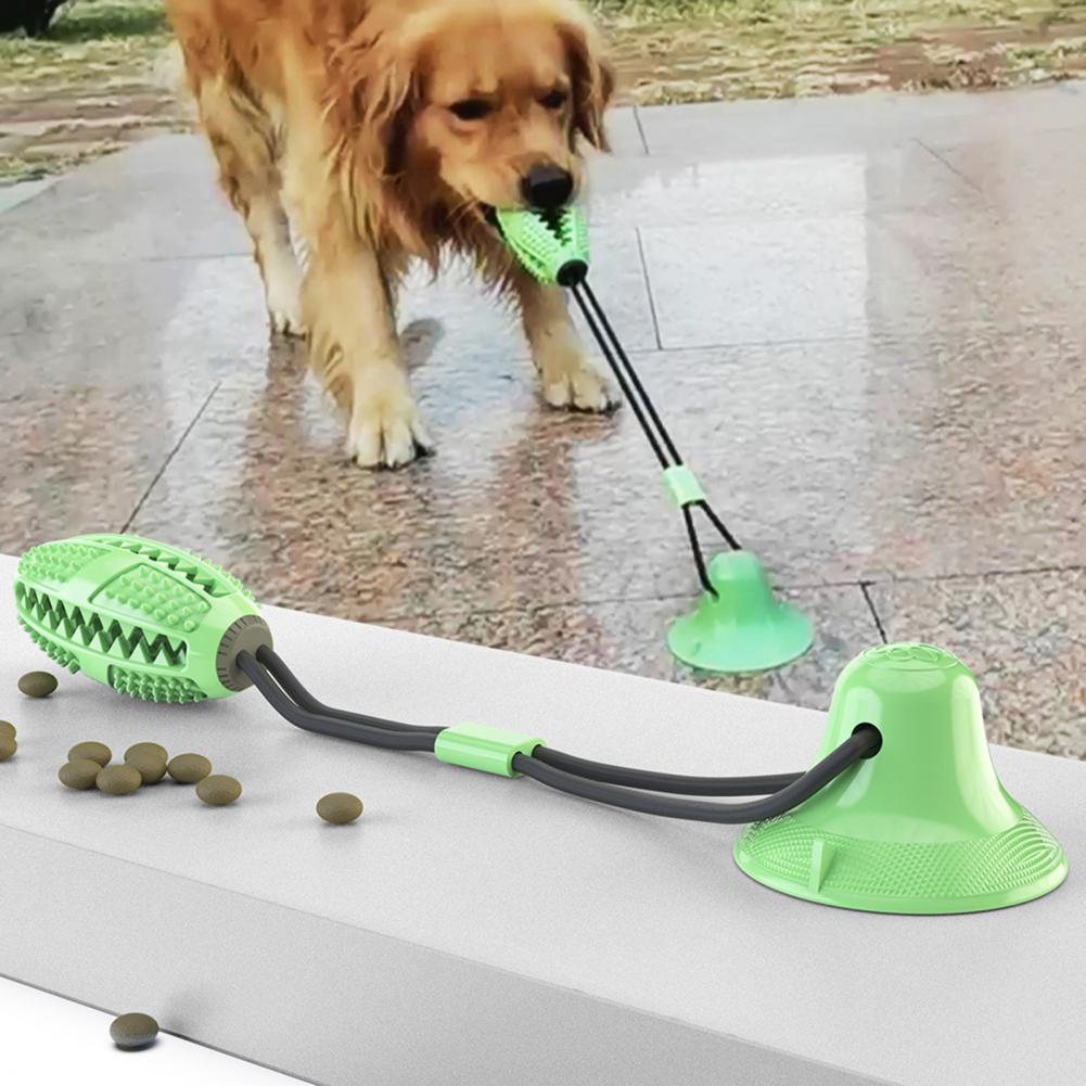 Rubber Treat Dispensing Dog Toy - الكلب مضغ اللعب للمضغ العدوانية التفاعلية