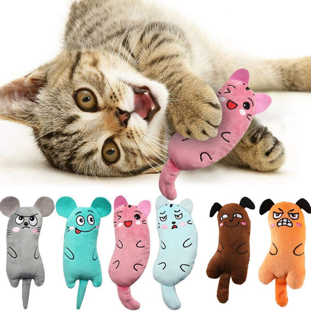 Catnip Interactive Plush Mouse - الكرتون التعبير القط اللعب أفخم مستلزمات