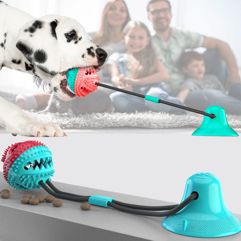 Rubber Treat Dispensing Dog Toy - ألعاب مضغ للكلاب للمضغ الشرس، لعبة