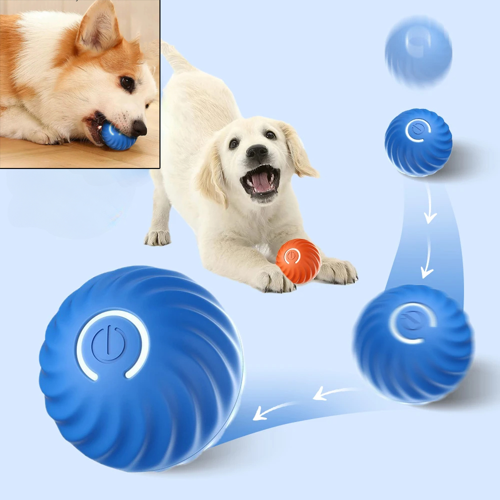 Suction Cup Dog Tug Toy - كرة لعبة للكلاب تتحرك تلقائيًا وتنبض