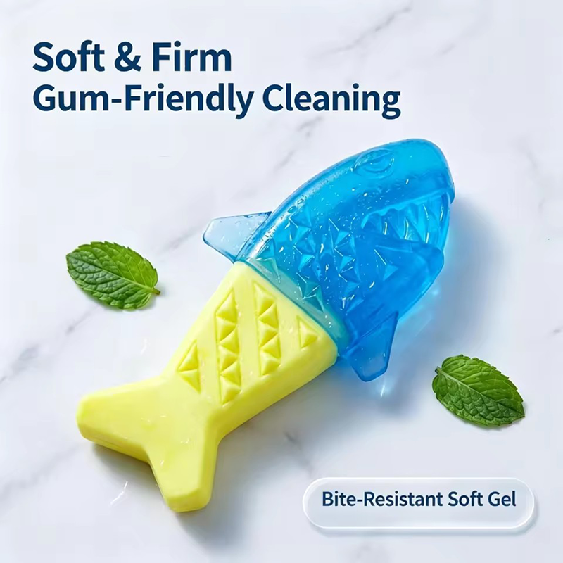 Teeth Cleaning Dog Chew Bone - لعبة للكلاب على شكل عظمة سمكة