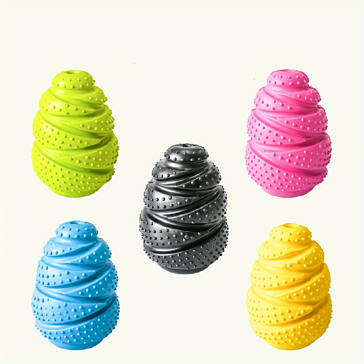Rubber Treat Dispensing Dog Toy - لعبة مضغ الكلاب المطاطية المتينة مع