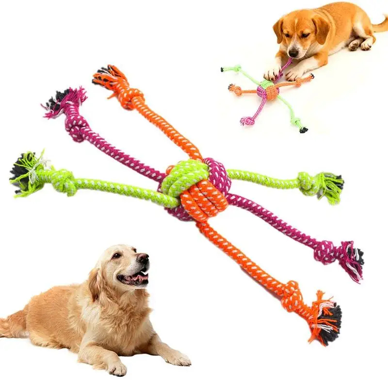 Dog Rope Toy Aggressive Chewers - لعبة مضغ متينة للكلاب على شكل