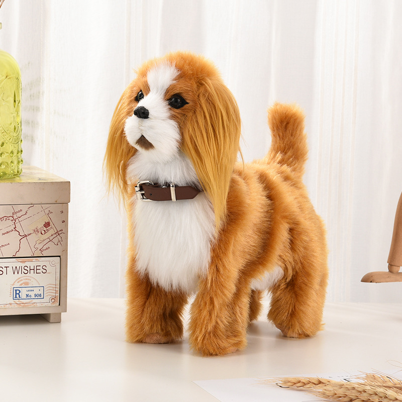 Interactive Squeaky Plush Dog Toy - الإلكترونية أفخم الكلب اللعب التفاعلية روبوت
