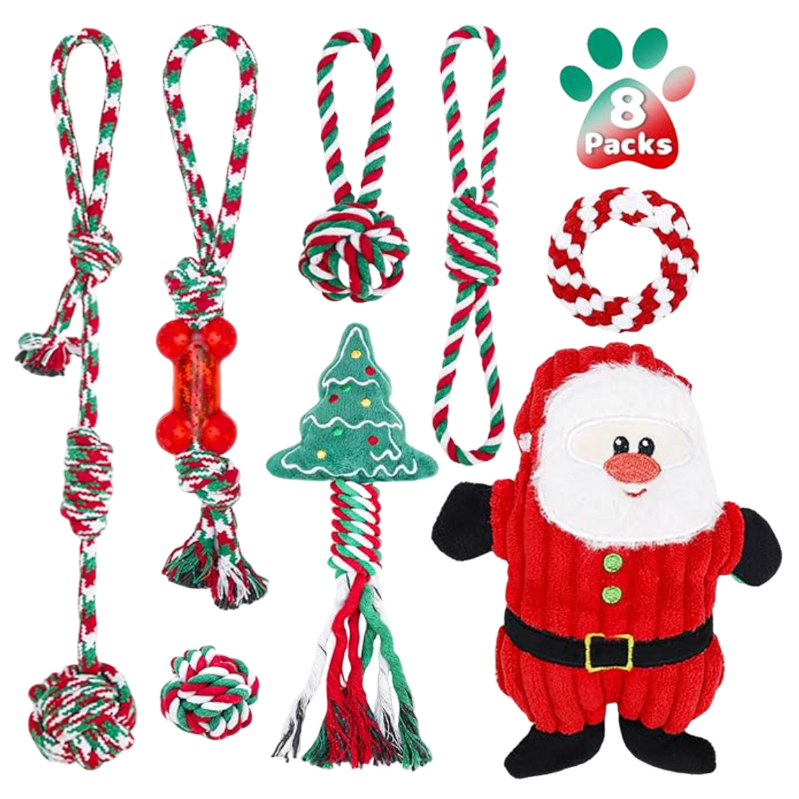 Dog Rope Toy Aggressive Chewers - مجموعة ألعاب حبلية للكلاب للمضغ، لعبة
