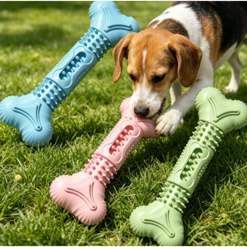 Teeth Cleaning Dog Chew Bone - مجموعة ألعاب مضغ جديدة ومتينة للحيوانات