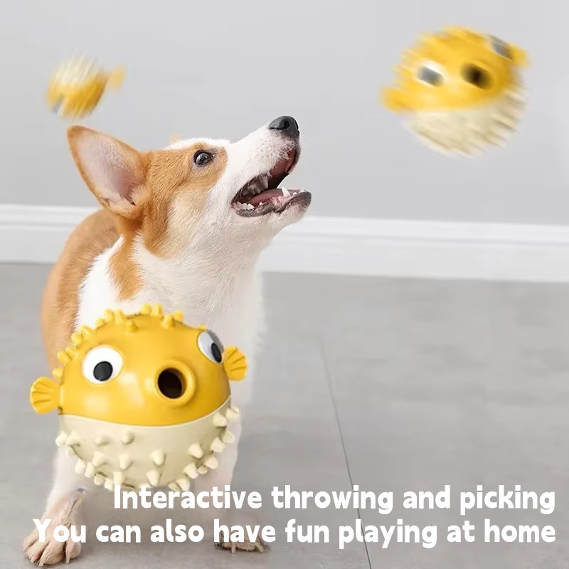 لعبة تفاعلية للكلاب على شكل سم - مراجعة Rubber Treat Dispensing Dog Toy وسعره