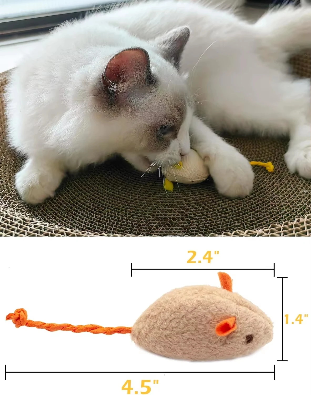 5 قطعة ألعاب فأر القط الموت أي - مراجعة Catnip Interactive Plush Mouse وسعره