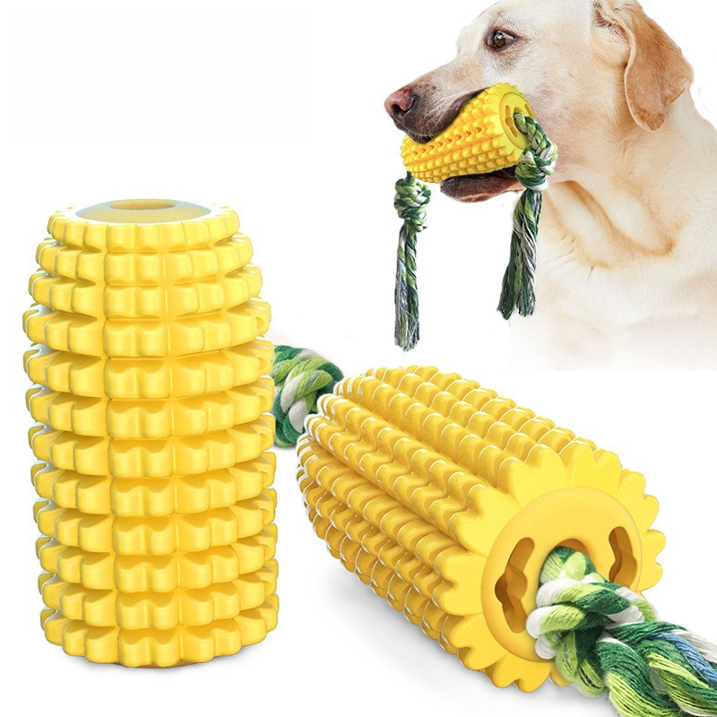 لعبة مضغ الكلب على شكل ذرة للم - مراجعة Dog Rope Toy Aggressive Chewers وسعره
