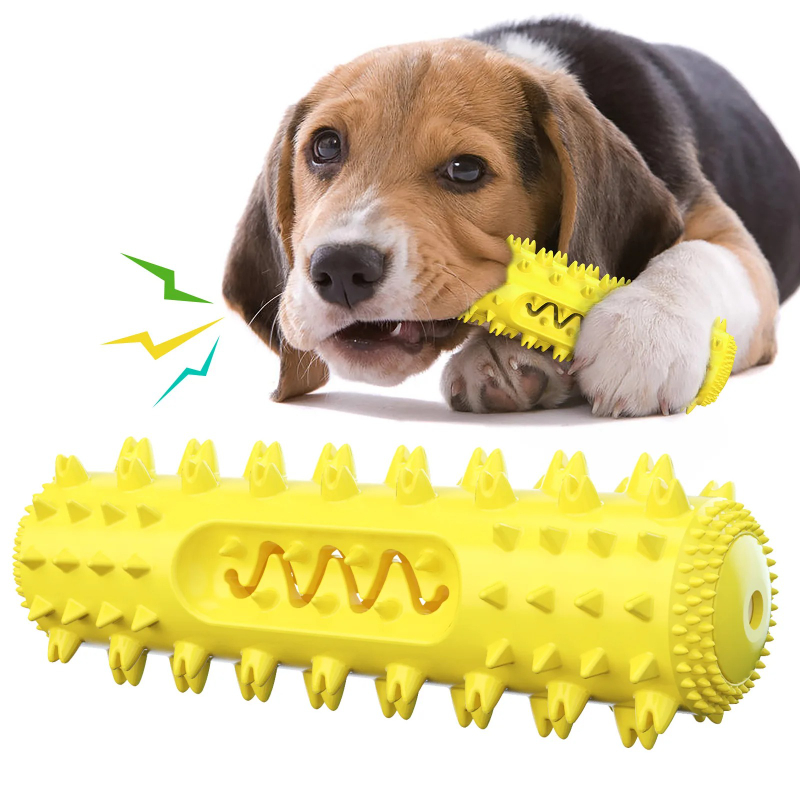 لعبة مضغ للكلاب تصدر صوتًا، لت - مراجعة Rubber Treat Dispensing Dog Toy وسعره