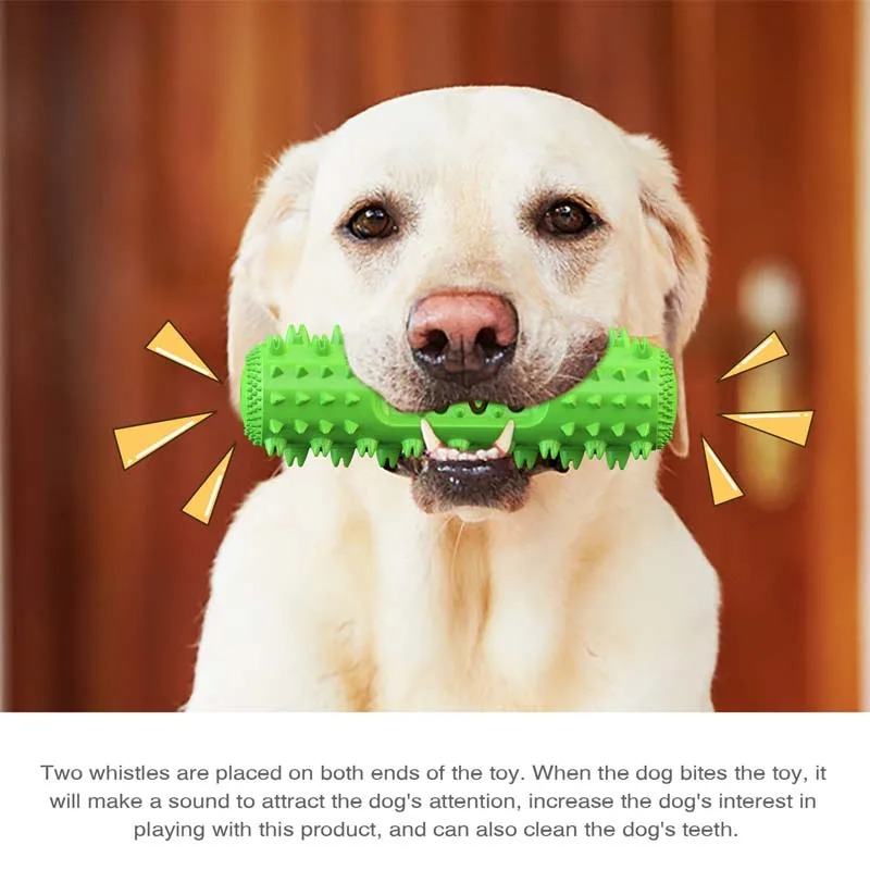 لعبة مضغ للكلاب تصدر صوتًا، لت - مراجعة Rubber Treat Dispensing Dog Toy وسعره