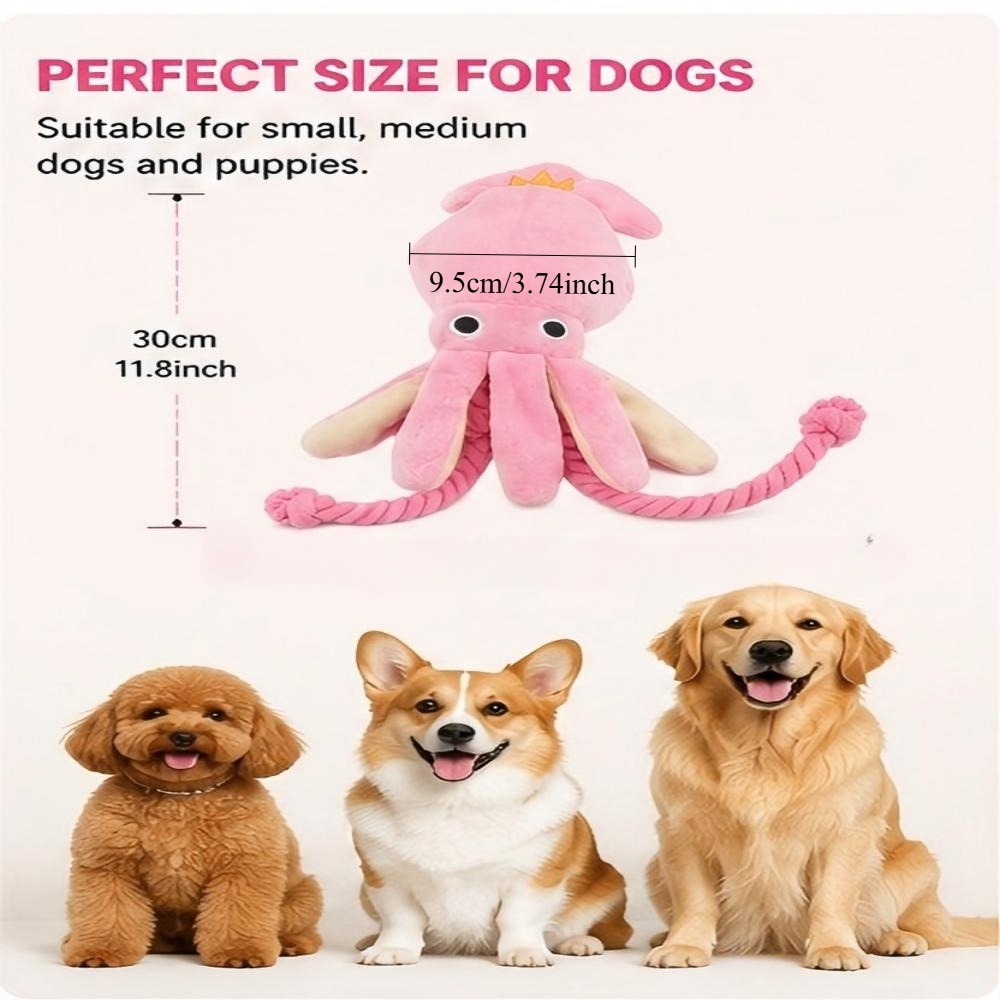 لعبة مضغ للكلاب على شكل أخطبوط - مراجعة Dog Rope Toy Aggressive Chewers وسعره