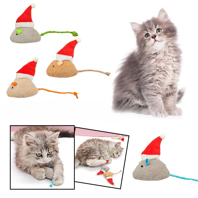 5 قطعة لعبة مضغ القط النعناع ا - مراجعة Catnip Interactive Plush Mouse وسعره