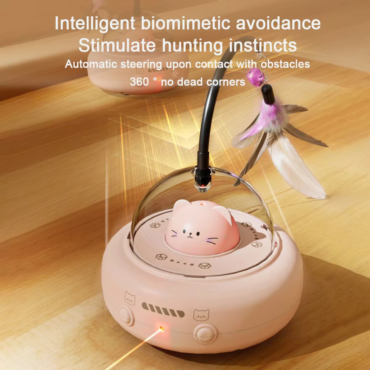 روبوت تسلية القطط الأوتوماتيكي - مراجعة Laser Pointer Cat Toy Automatic وسعره