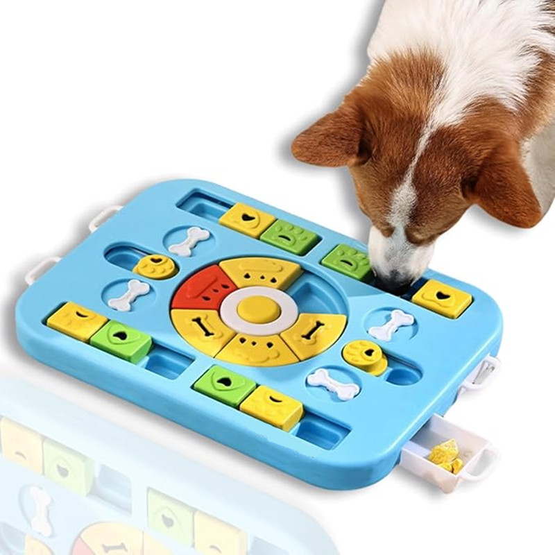 لعبة ألغاز تفاعلية للكلاب الكب - مراجعة Interactive Squeaky Plush Dog Toy وسعره