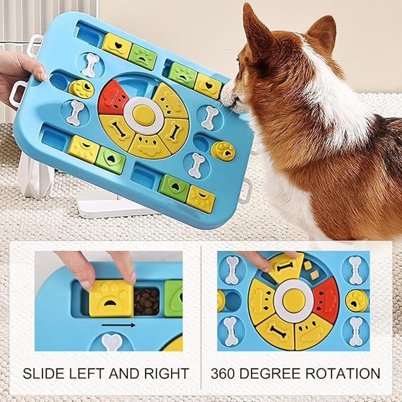 لعبة ألغاز تفاعلية للكلاب الكب - مراجعة Interactive Squeaky Plush Dog Toy وسعره