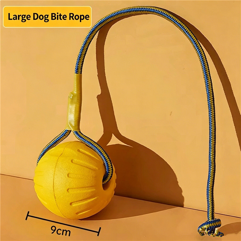 كرة لعبة تفاعلية للكلاب مع حبل - مراجعة Indestructible Dog Chew Toy وسعره