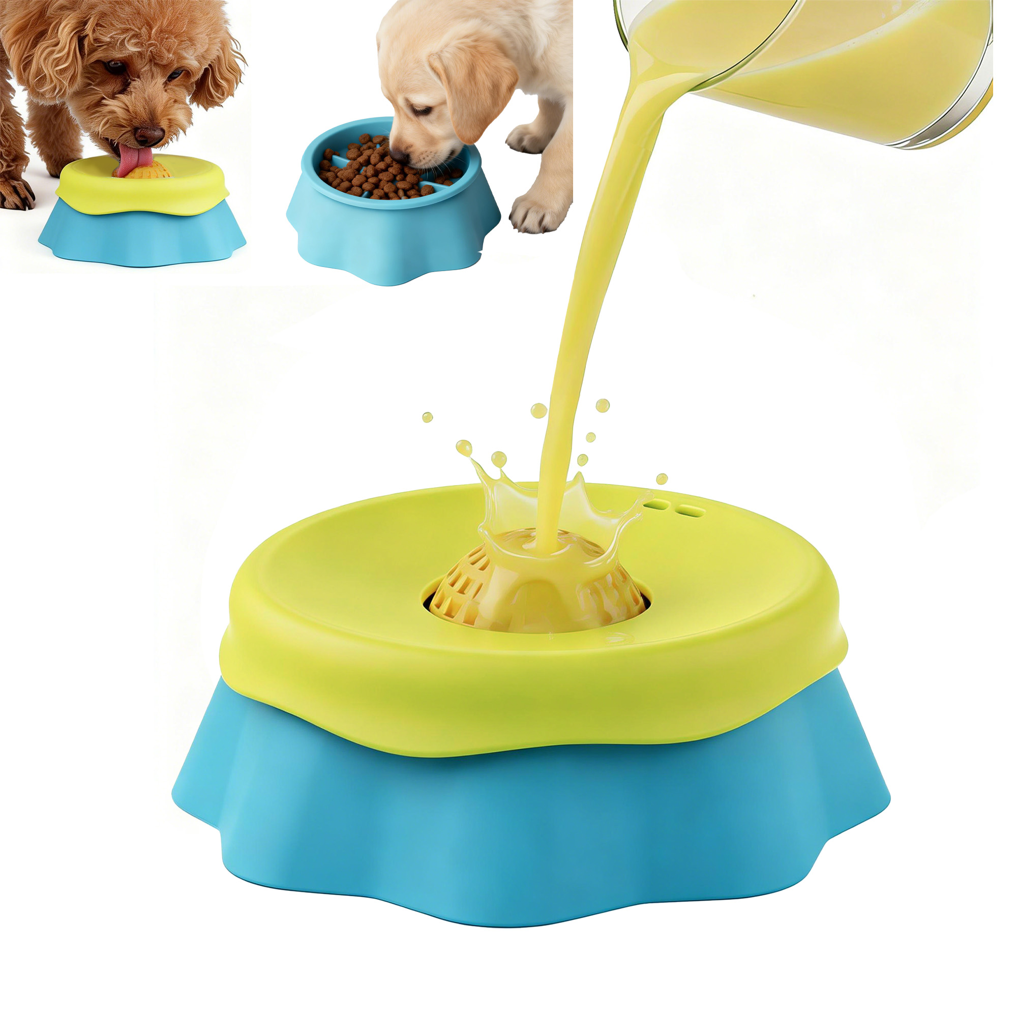 وعاء تغذية بطيء للكلاب مع كرة  - مراجعة Interactive Squeaky Plush Dog Toy وسعره